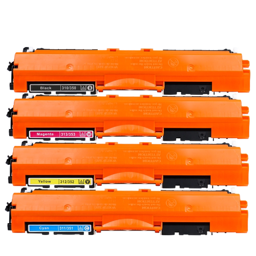 墨中龙适用惠普cp1025粉盒hp126a CP1025硒鼓ce310a m176n m177fw墨盒CF350A M275MFP佳能lbp7010 7018墨粉盒