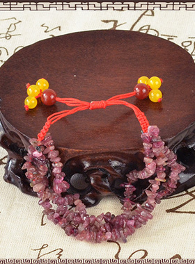 天然水晶碧玺百搭手链