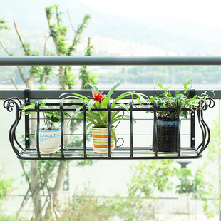 欧式阳台栏杆花架护栏悬挂式壁挂窗台多肉绿萝大盆花架种菜架双层