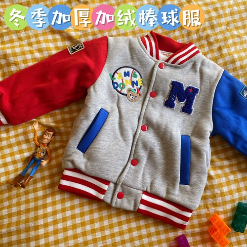 刺绣厚款棒球服中性冬棉服