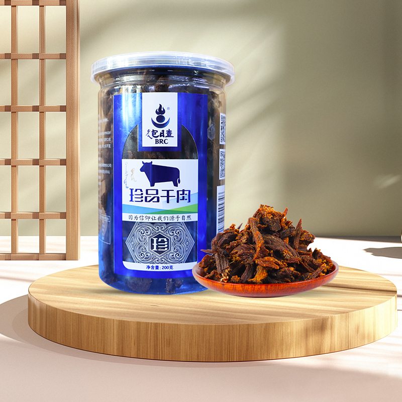 包日查风干牛肉干超干牛肉干零食内蒙特产休闲零食桶装