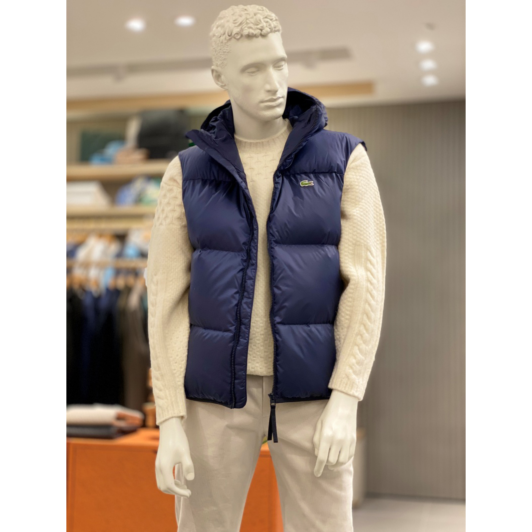 不退换全韩百货LACOSTEMAN韩国代购25冬 马夹 BH2895-55N 5K14