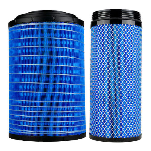 K2841PU空气滤芯适配解放J6悍威空滤豪沃欧曼新大威2841陕汽德龙