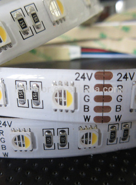 24V rgbw LED灯带60灯/米12mm防水10mm高亮度96灯8mm裸板4合1灯条