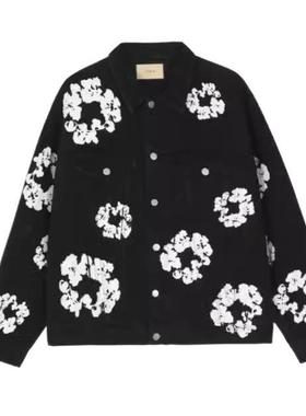 Amazon速卖通亚马逊货源2025欧美潮牌印花宽松牛仔裤Y2K嘻哈街头