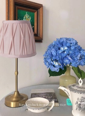 原创手工布艺灯罩台灯替换灯罩台灯外壳适合E27/E14螺口台灯配件