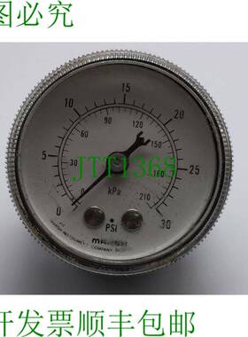 原装供应MARSH 仪器 161062 压力计 0-30PSI,0-210KPA,1/4 英寸 N