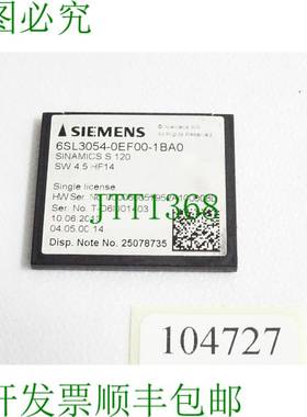 原装供应Sinamics S120 CompactFlash 6SL3054-0EF00-1BA0