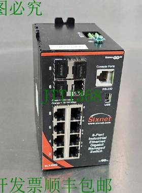 原装供应Sixnet SLX-8MG-1 托管 工业以太网 Gigabit 8 端口交换