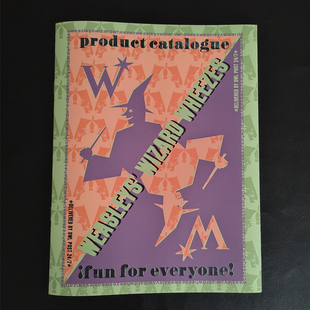 哈利波特周边素材手账本韦斯莱双子笑话商店魔法把戏坊商品宣传册