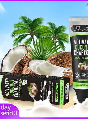 Removal Tooth Coconut Charcoal Toothpaste Teeth Whitening