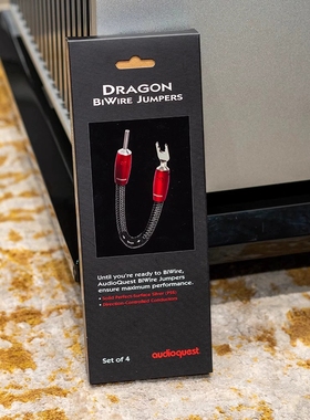 美国Audioquest 线圣AQ Dragon龙 音箱HiFi跳线纯银 全新正品行货