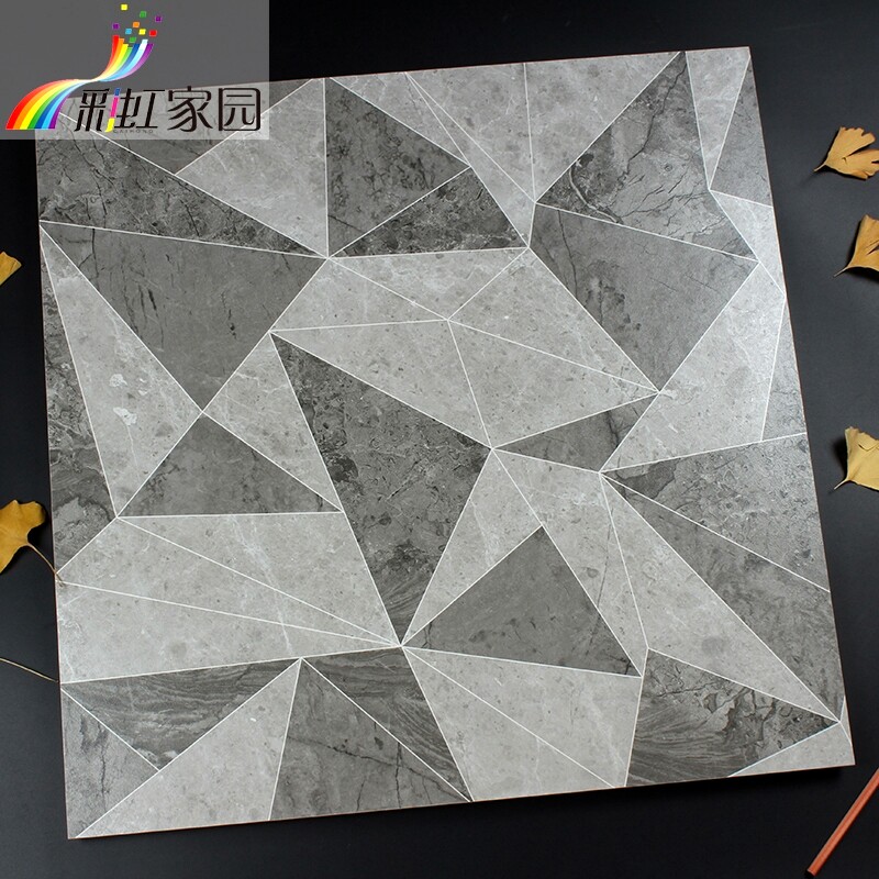灰色水泥砖瓷砖几何地板砖客厅餐厅服装店地砖防滑耐磨瓷砖600600|ruв категории награду материалов, керамическая плитка, старинного кирпича (включая культуры камень) - от Buy2taobao.com для оказания профессиональной услуги покупки агента Taobao