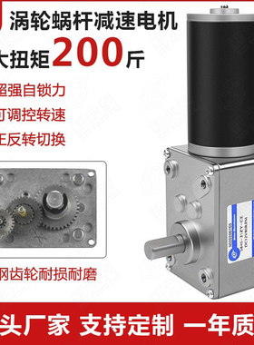 大扭力直角5840-31ZY蜗轮蜗杆微小型马达12v24v调速直流减速电机