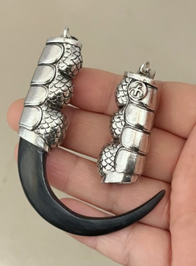 纯铜爪子吊坠套个性鹰爪挂件男女项坠项链现货批发