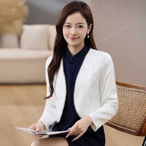 蕾丝短外套女士新款搭配旗袍穿的