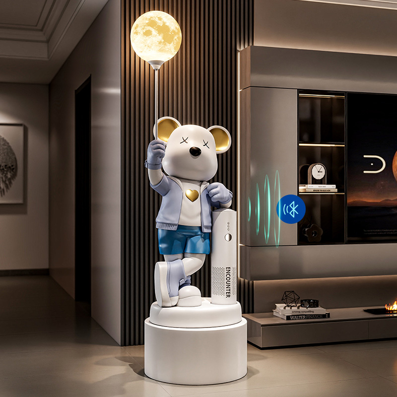 暴力熊落地摆件客厅大型装饰品