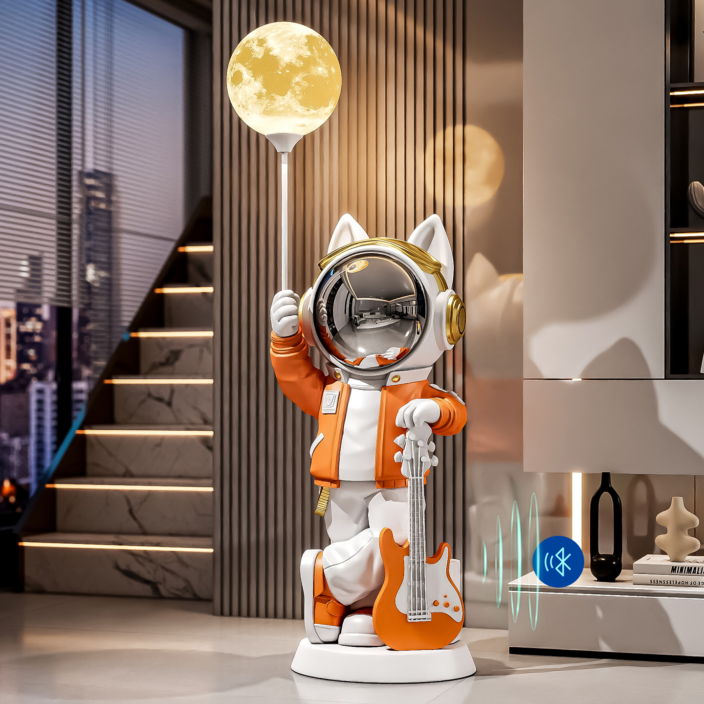 音乐宇航员智能音响落地摆件