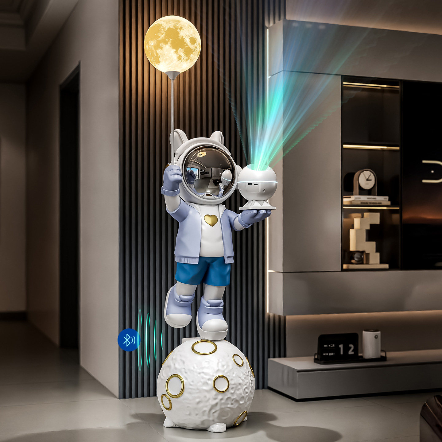 小爱音箱落地摆件星空灯宇航员太空人客厅电视柜大型装饰乔迁礼物,家居饰品,落地摆件,淘宝优惠券,粉丝福利购,淘宝优惠卷