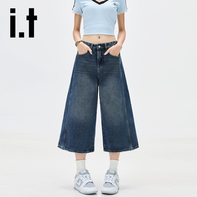 itCHOCOOLATE水洗牛仔短裤