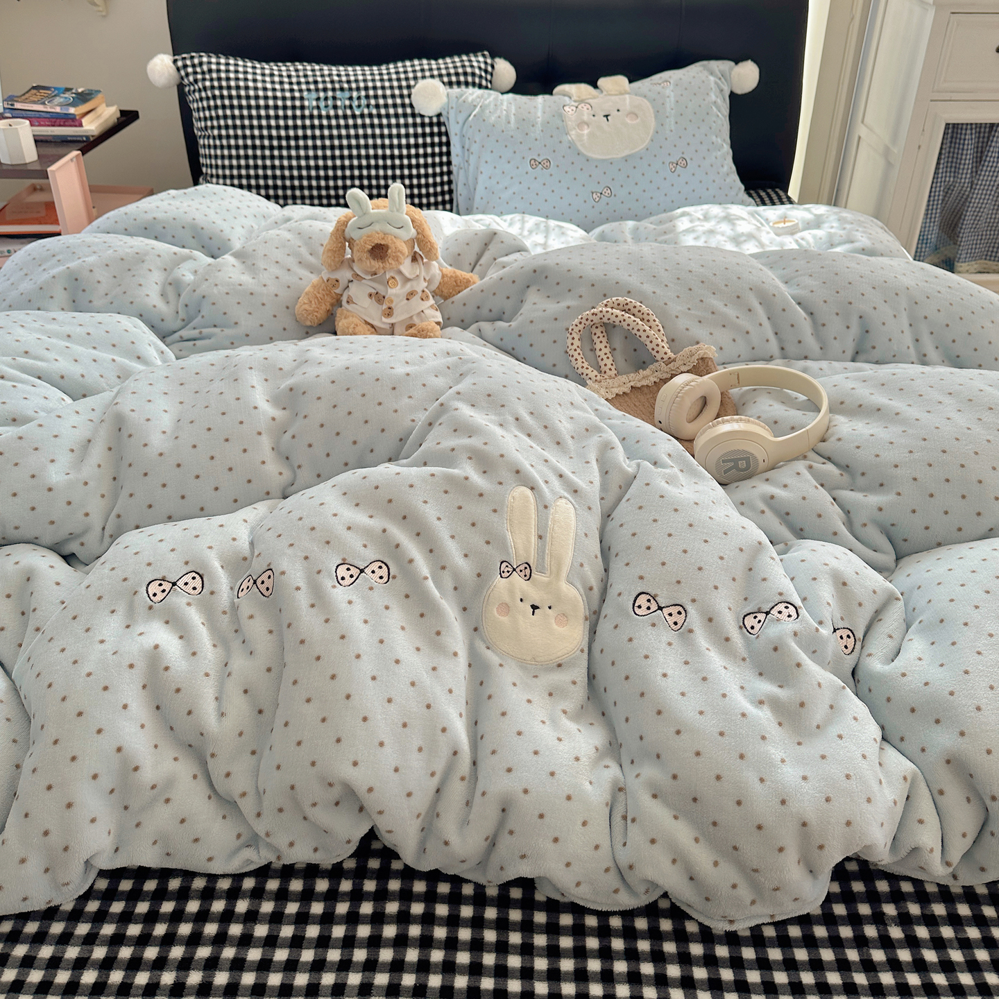 床单4牛奶绒卡通亲肤速暖不掉毛