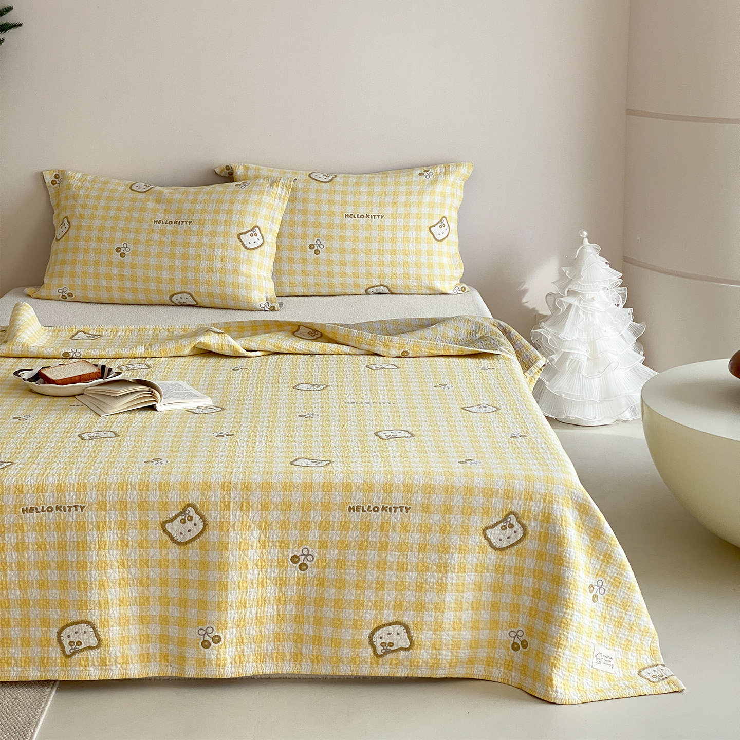 安心棉床盖韩式卡通全棉纯棉加厚床单四季亲肤床单床罩儿童被单