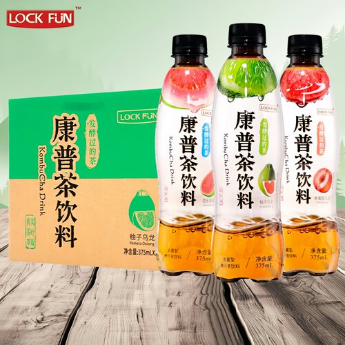 乐可芬康普茶发酵果味饮料375ml