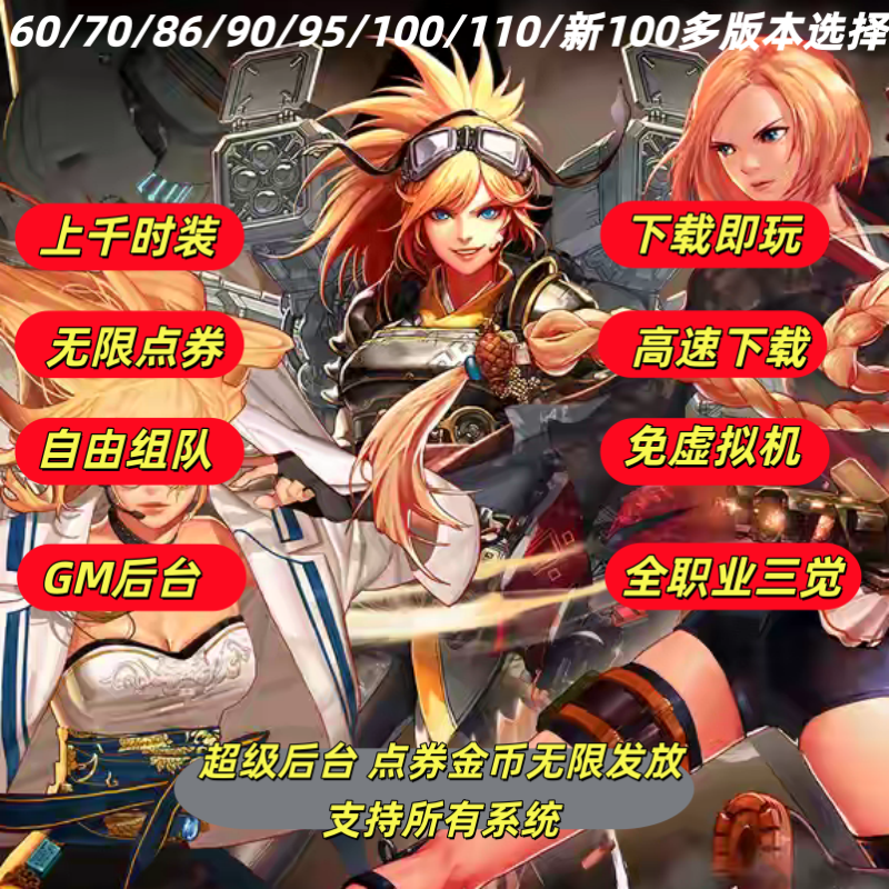 DNF单机版联网版60版\70版\86版\90版/115版免虚拟机直装送GM后台