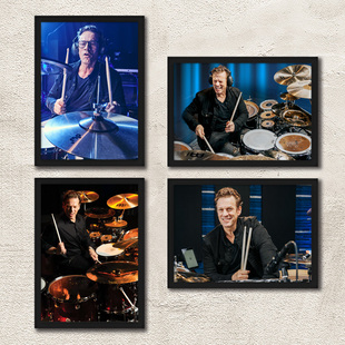 鼓手海报画Thomas lang/Jack DeJohnette架子鼓周边摇滚琴行壁画