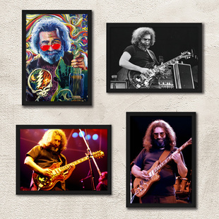 Jerry Garcia海报挂画GratefulDead感恩至死吉他手杰瑞加西亚壁画
