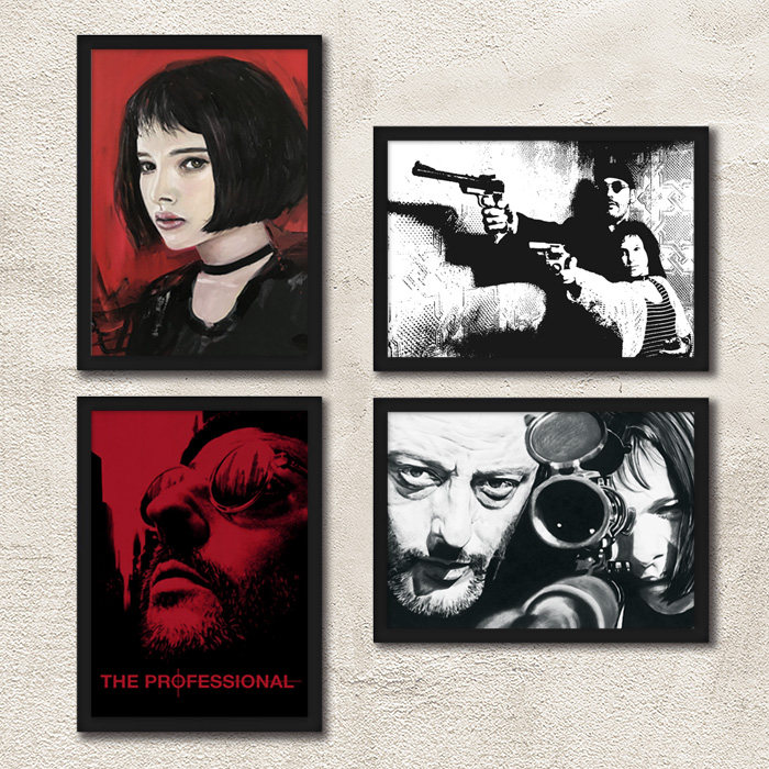这个杀手不太冷海报 里昂leon电影装饰画 家居装饰艺术设计照片墙