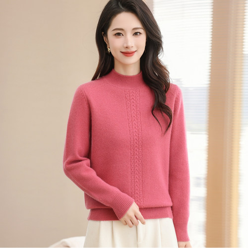 金兔女双股加厚羊驼绒内穿打底衫