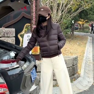 肯豆风短款新款收腰羽绒棉服女宽松加厚立领小个子面包服ins潮