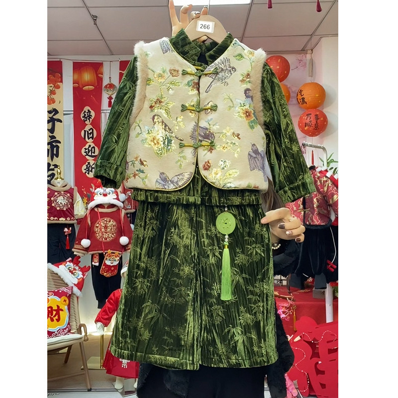266唐装2026喜庆新年衣服拜年服抓周岁汉服加绒少爷男宝古风国风,童装/婴儿装/亲子装,汉服,淘宝优惠券,粉丝福利购,淘宝优惠卷