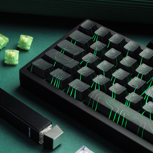 等高线5.0键帽原厂正刻透光PBT个性键盘键帽wooting rog魔导士