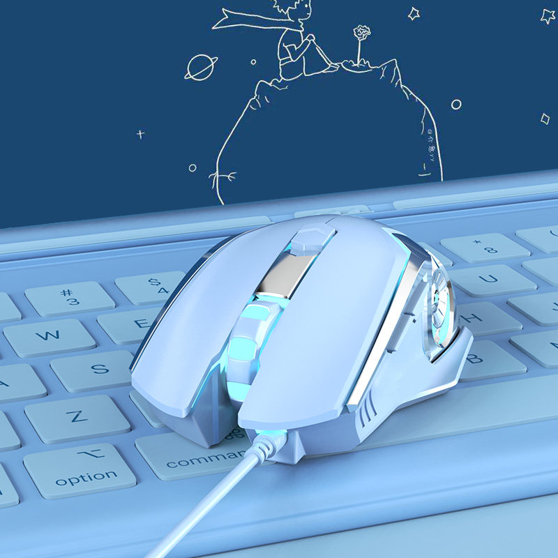 [무료 데스크 매트] HEIJUE AJ120 유선 E스포츠 게이밍 마우스 노트북 데스크탑 컴퓨터 사무실 매크로 프로그래밍 가능