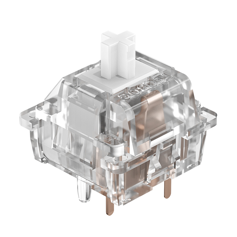 LEOBOG冰魄轴提前段落厂润轻压力轴类HP大段落全透明客制化轴体