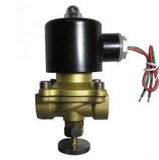 手动常闭电磁阀DN15 水阀 气阀4分 AC220V DC24V DC12V带应急开关