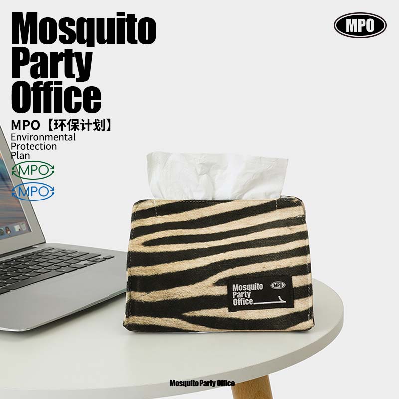 艺术鸭创意帆布纸巾盒家用