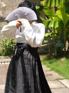 重磅推出八分马面裙小个子福音微胖中国风汉服女学生日常改良明制