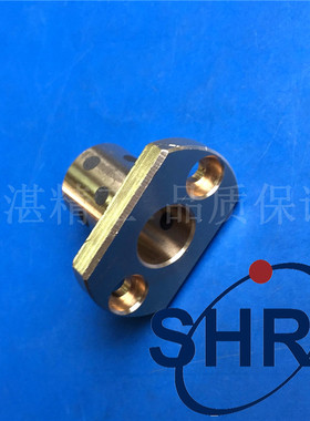 双切边带按装孔法兰自润耐磨导套铜套 MPTNZ8-20/25/30 内孔8MM