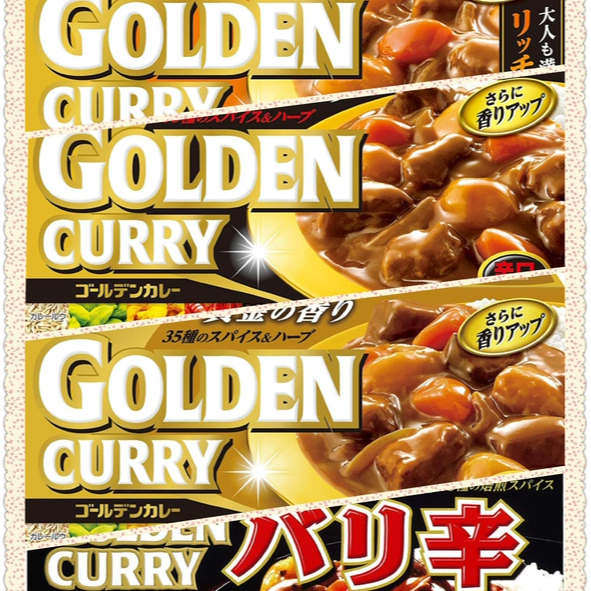 2.26更新现货日本S&B爱思必金牌系列咖喱块中辛辛口爆炸辣195g