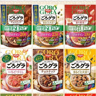 5.08更新现货日本日清NISSIN多口味减糖60%水果谷物营养麦片300g