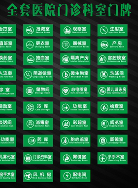 全套医院门诊卫生院科室门牌标识诊断室药房产房标志牌保健室定制