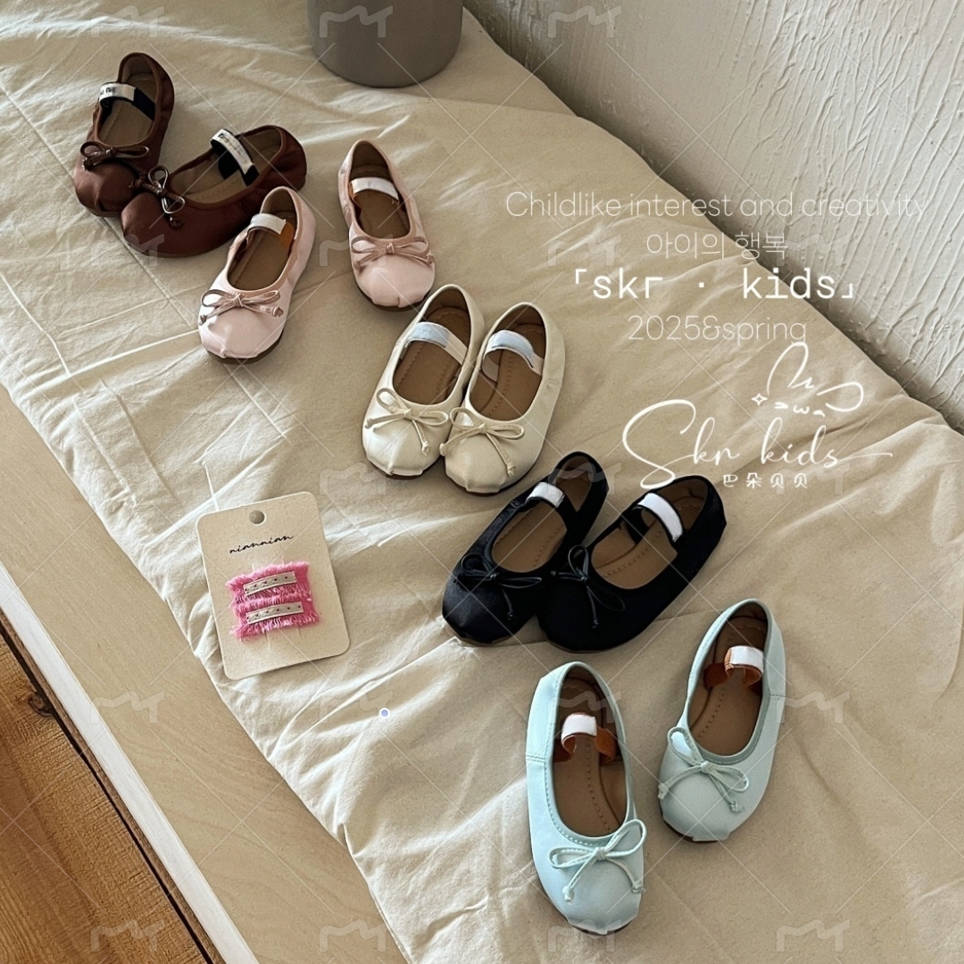 miu家仙女风蝴蝶结平底芭蕾舞鞋