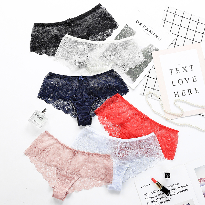薄款夏季内裤女少女三角裤性感蕾丝棉档＜不支持7天无理由退货＞