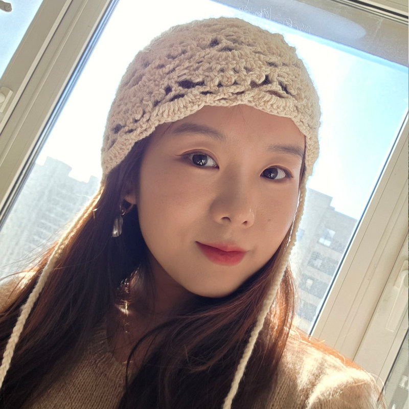 扇形花钩针帽子   知初/蜕毛线编织材料包 下单赠视频教程