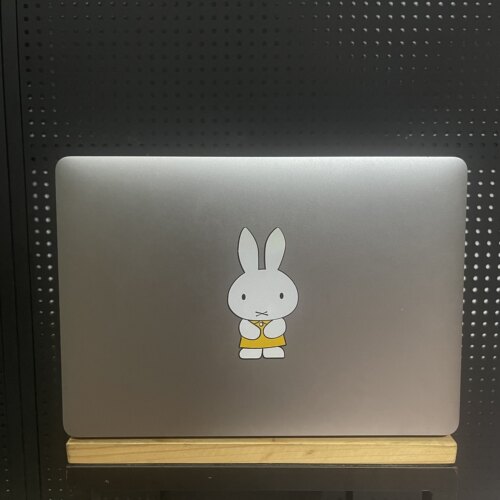 个性苹果笔记本电脑米菲兔卡通可爱防水贴纸