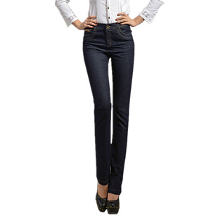 2020 jeans pencil pants casual pants high waist large size slim fit lengthened 007