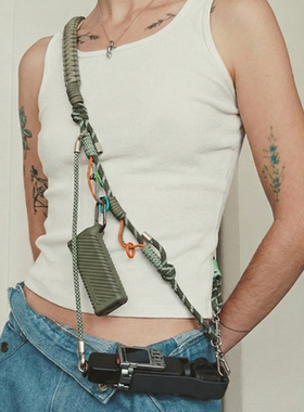 OPENMOON多用途编织挂绳大疆pocket3挂绳相机背带单肩斜挎可调节